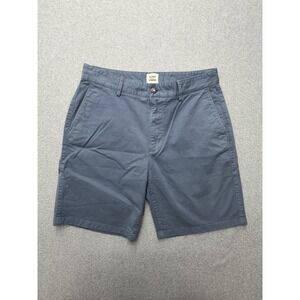 Flint And Tinder Shorts Mens 33 Blue Chino Stretch 9 Inseam Casual Summer